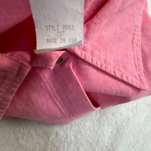 Red Ginger Cotton Stuff Womens Pink Long Sleeve Button-Up Top With Pockets USA - Picture 4 of 7
